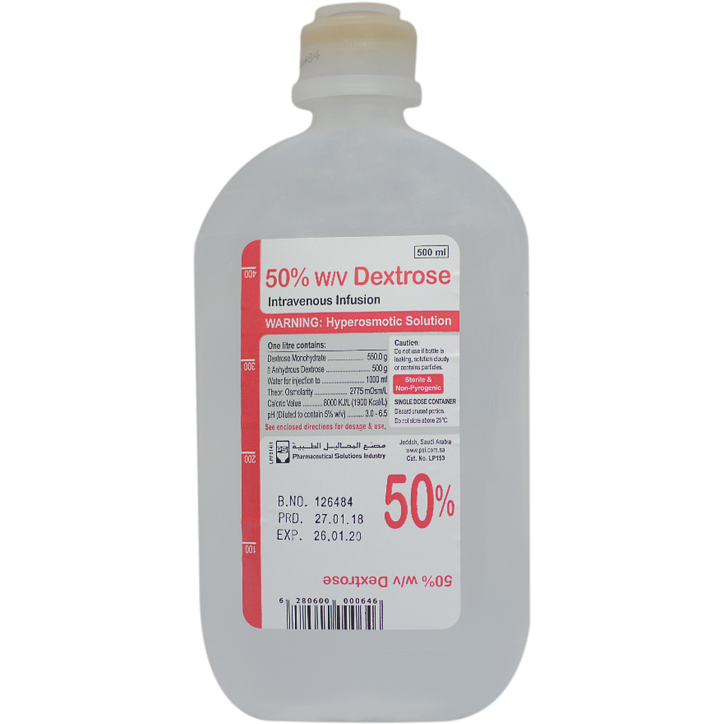 50% w/v Dextrose BP 500ml  