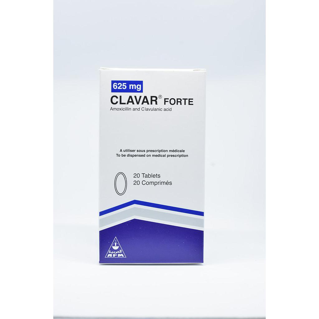 Clavar Forte 625mg Tab	