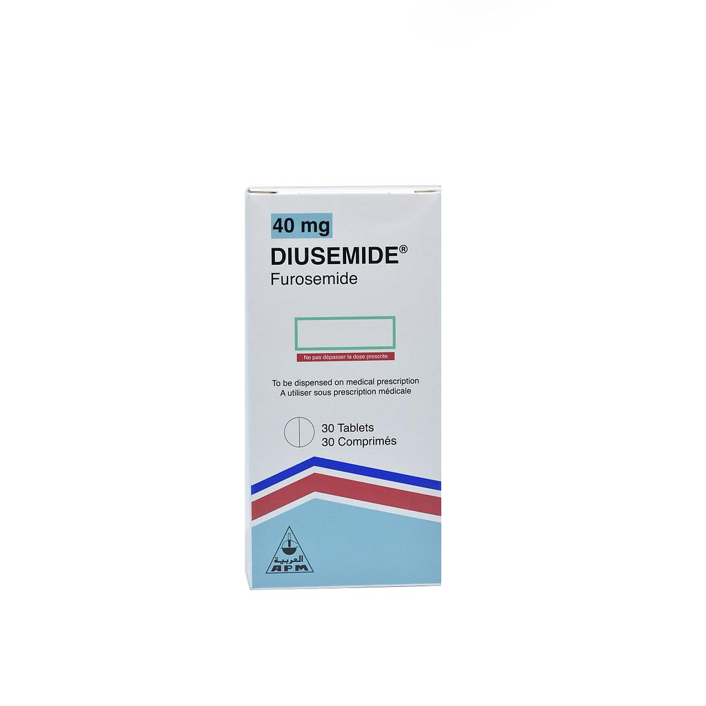 Diusemide   40 mg 30 Oral Tablet