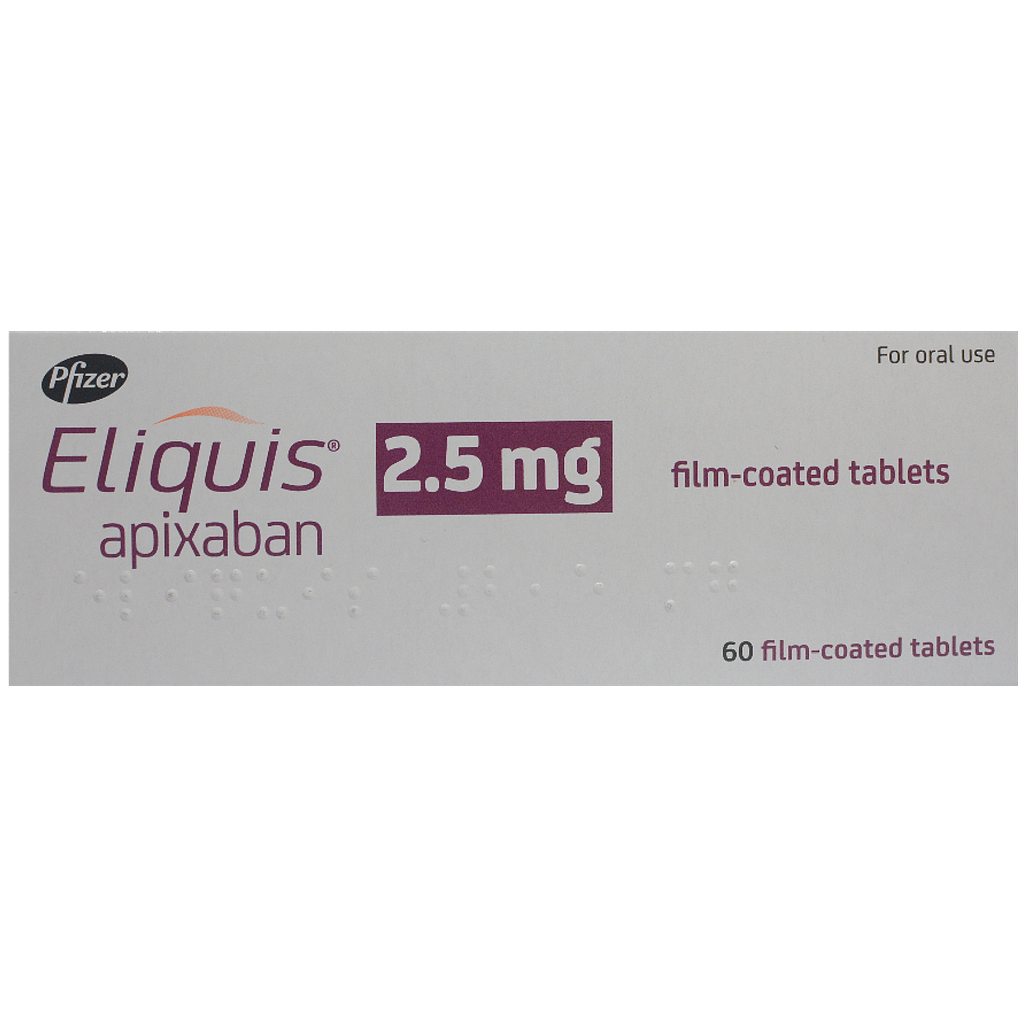 Eliquis 2.5mg Film-Coated Tab 60'S  