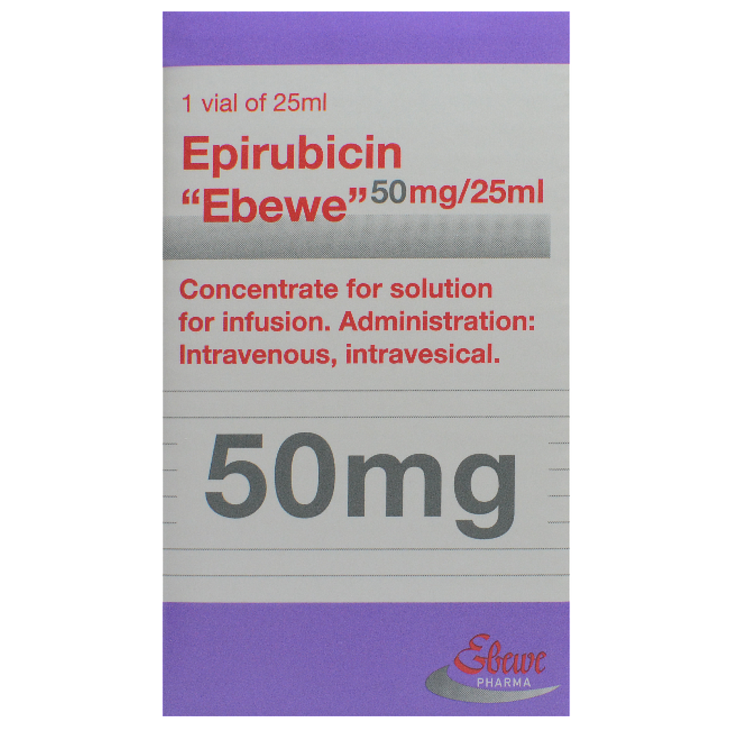 EPIRUBICIN EBEWE 50 mg/25ml Parenteral infusion 