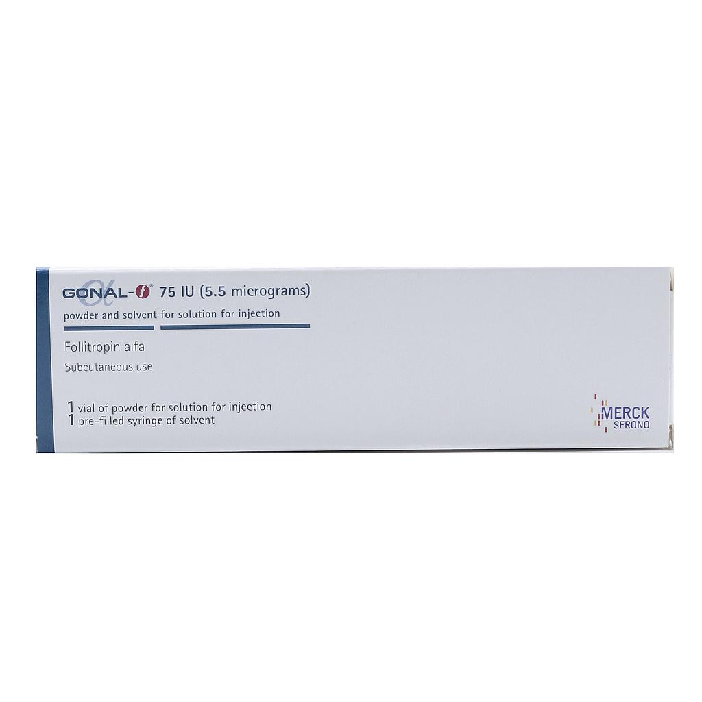 GONAL-f 75 I.U 1 Vial Powder+1Pfs solv	