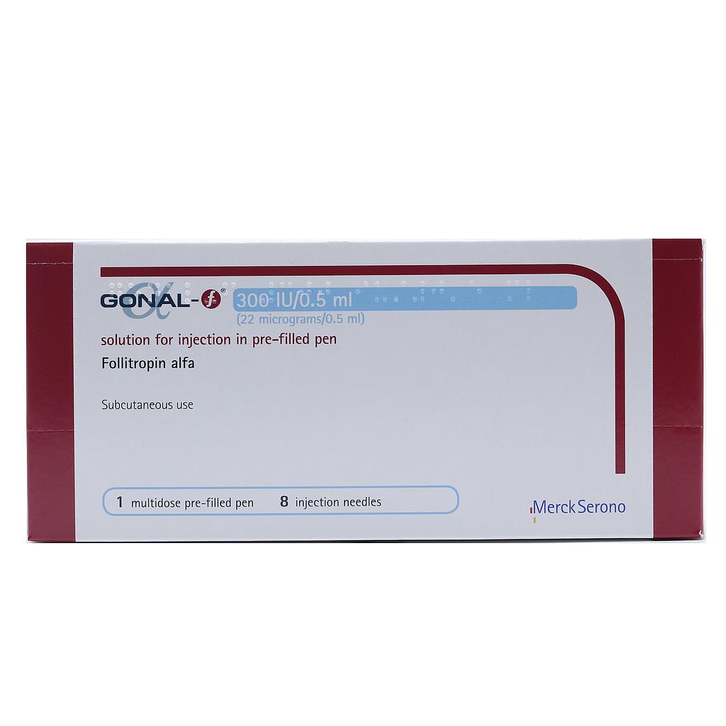 GONAL-f 300 iu/0.5ml Parenteral liquid for injection 
