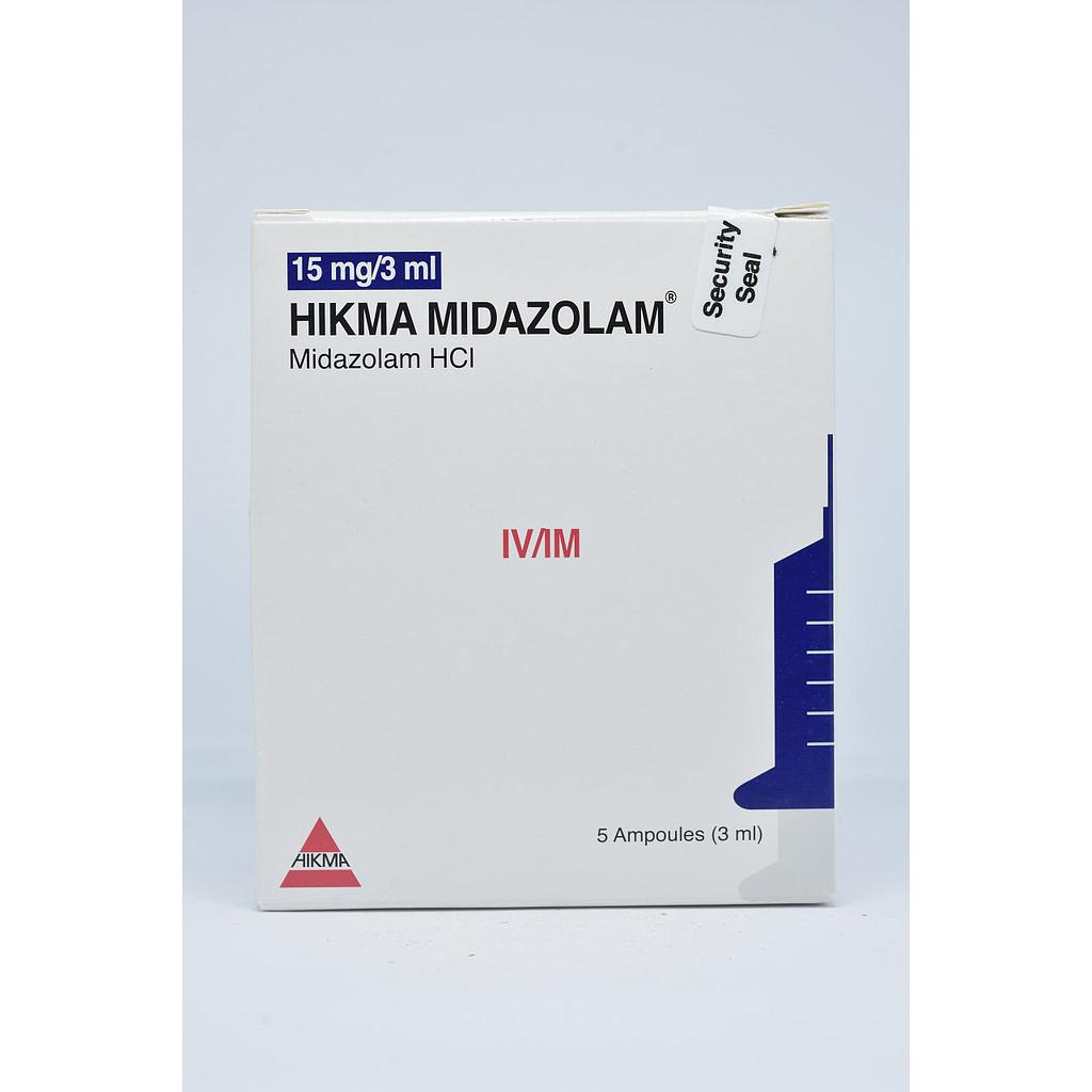 Hikma Midazolam 5 mg/ml 5 Parenteral ampoule 