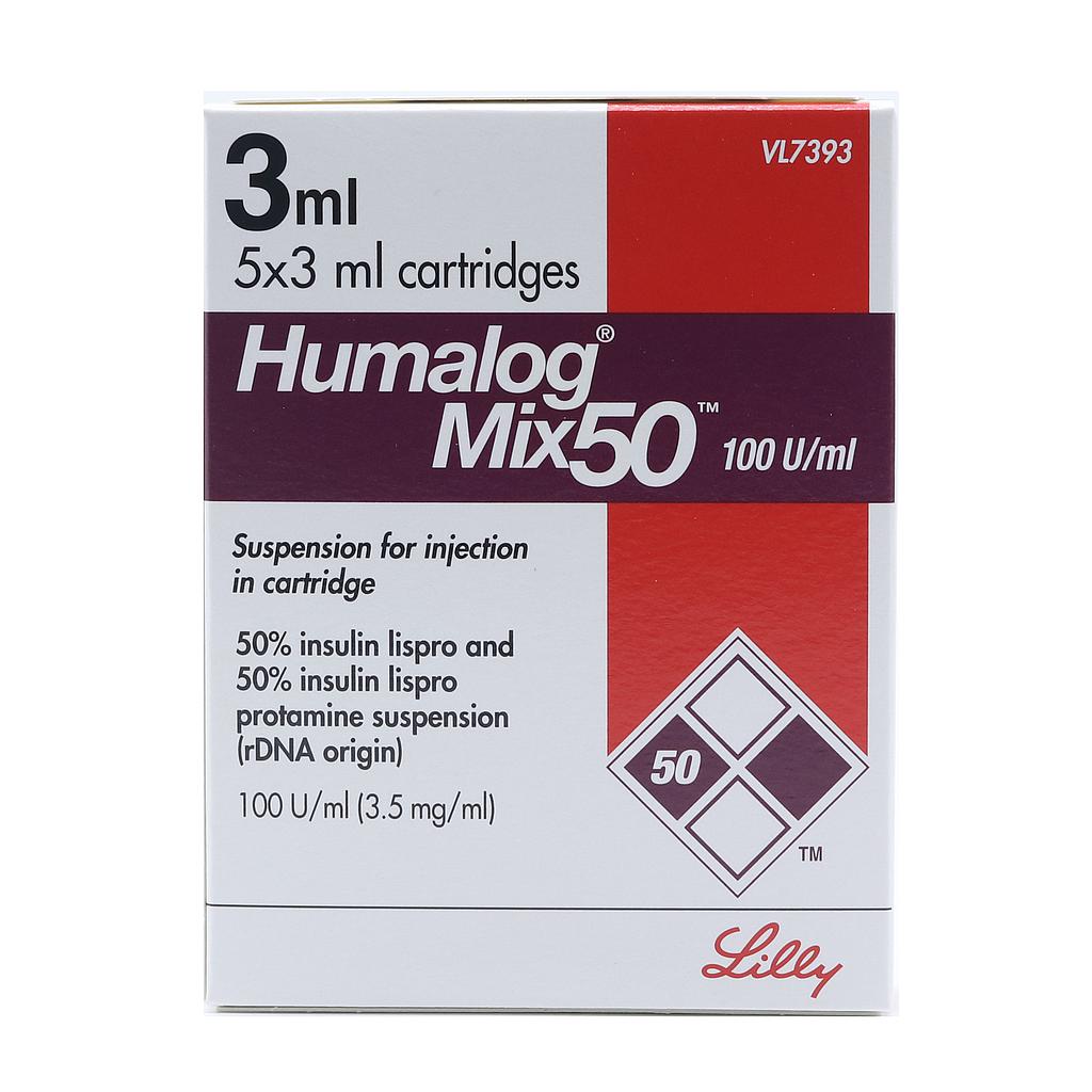 Humalog Mix  50 %, 50 % Parenteral powder suspension for injection  