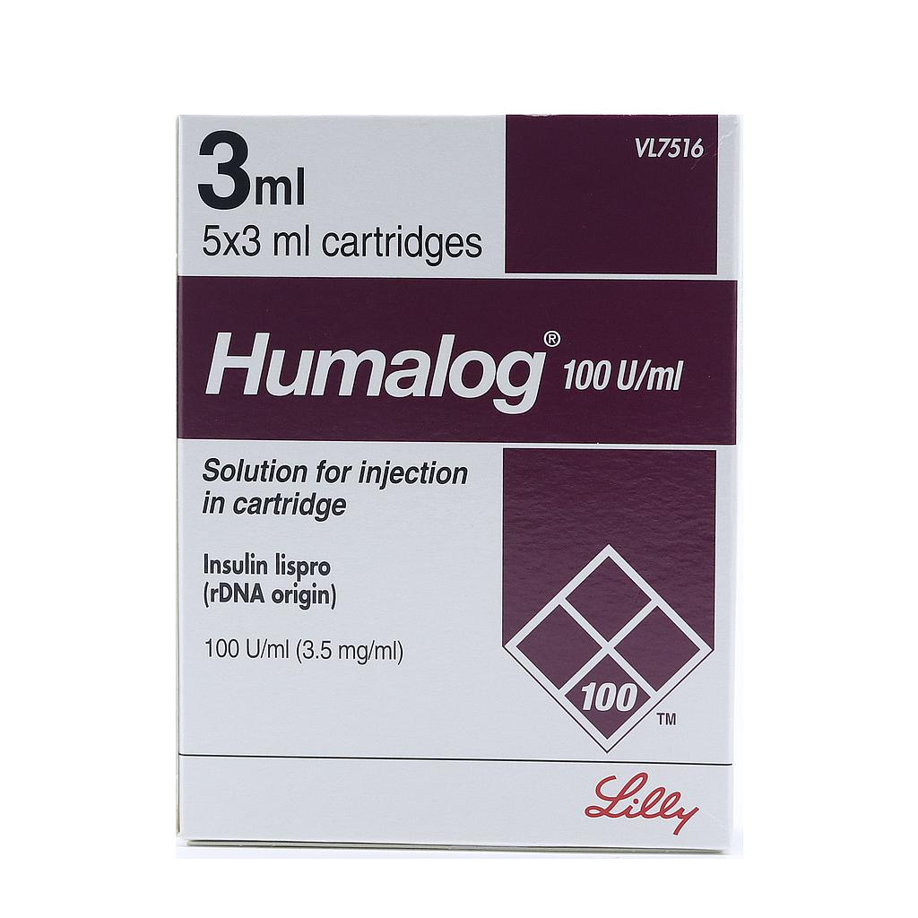 HUMALOG   100 IU/ml Parenteral liquid for injection 