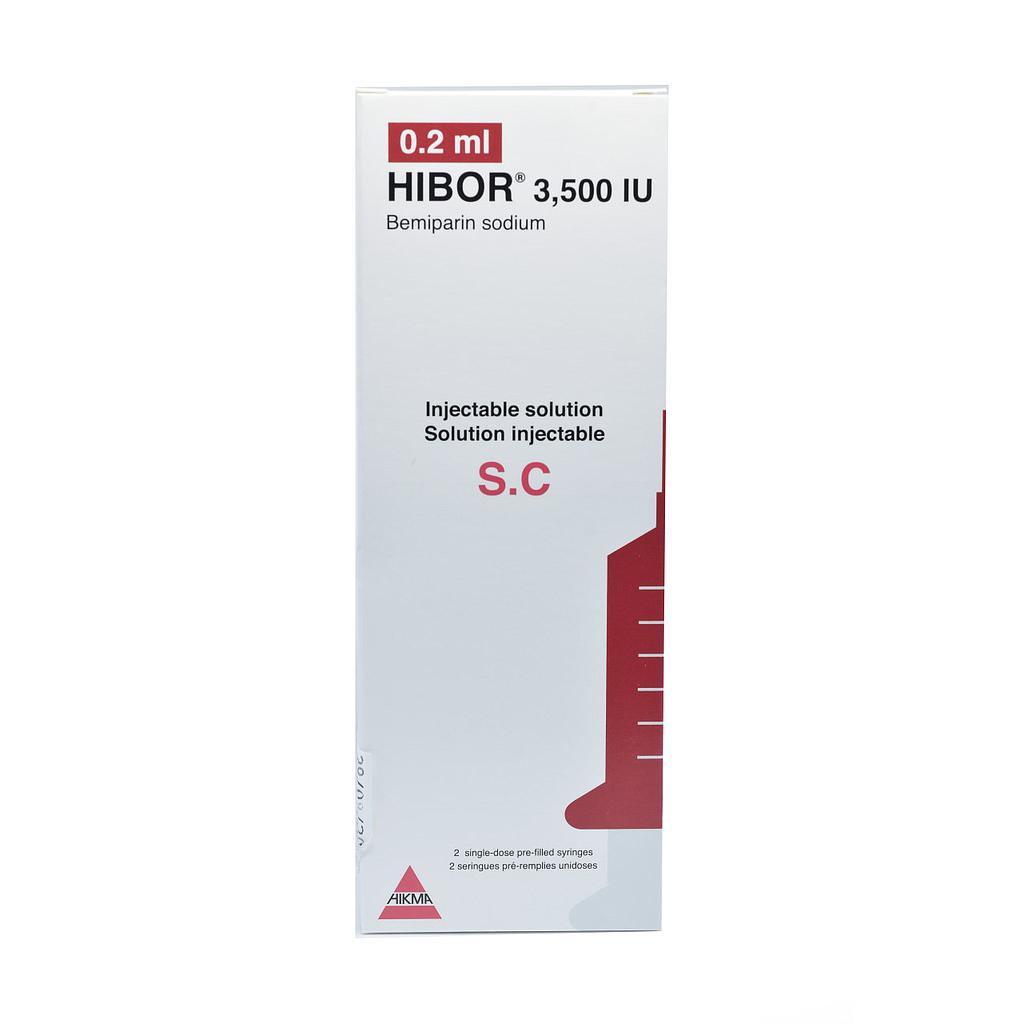 Hibor 3500 IU/0.2ml Parenteral prefilled syringe