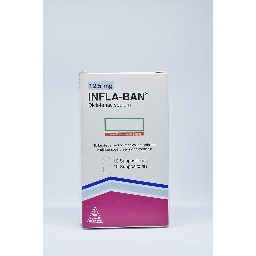 Infla-ban 12.5mg Rectal Suppository 10's