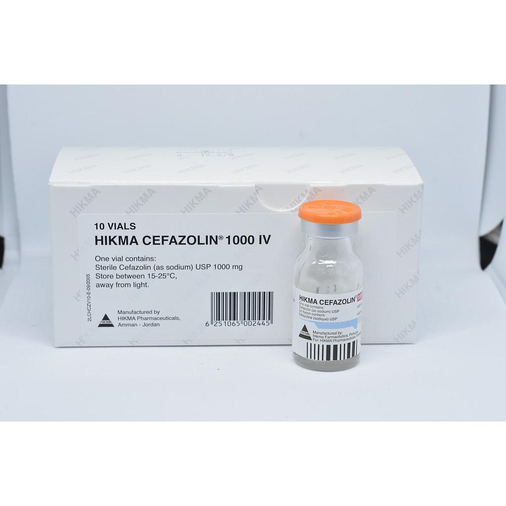 Hikma Cefazolin 1000 mg Parenteral intravenous injection 