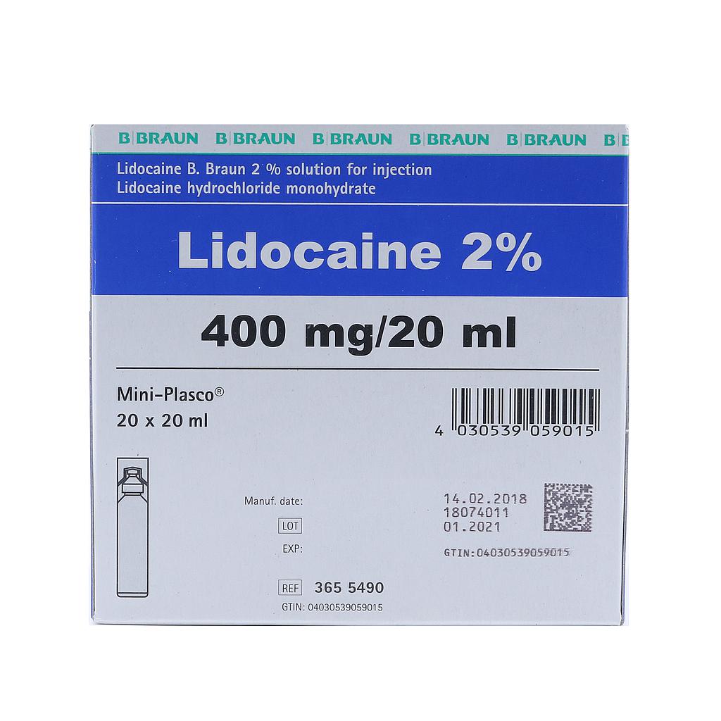 Lidocaine 2% 20 Ml