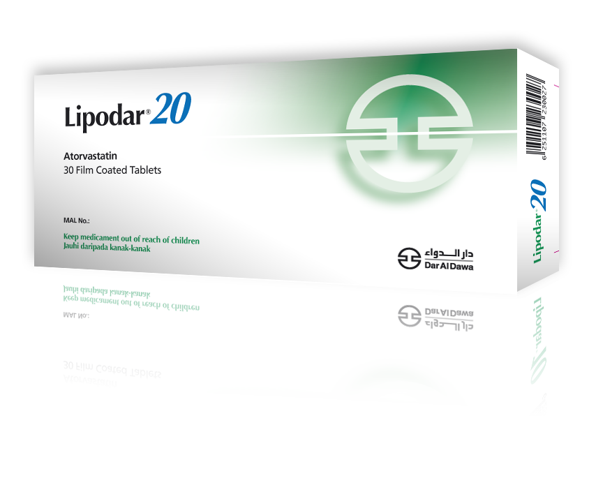 Lipodar 20mg Film Coated Tablet