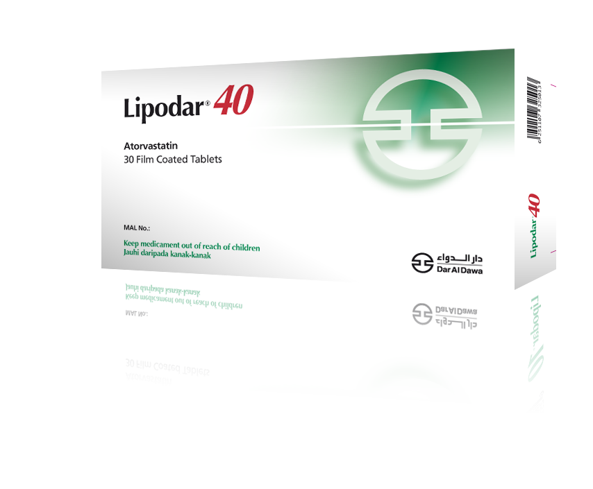 Lipodar 40mg Film Coated Tablet.