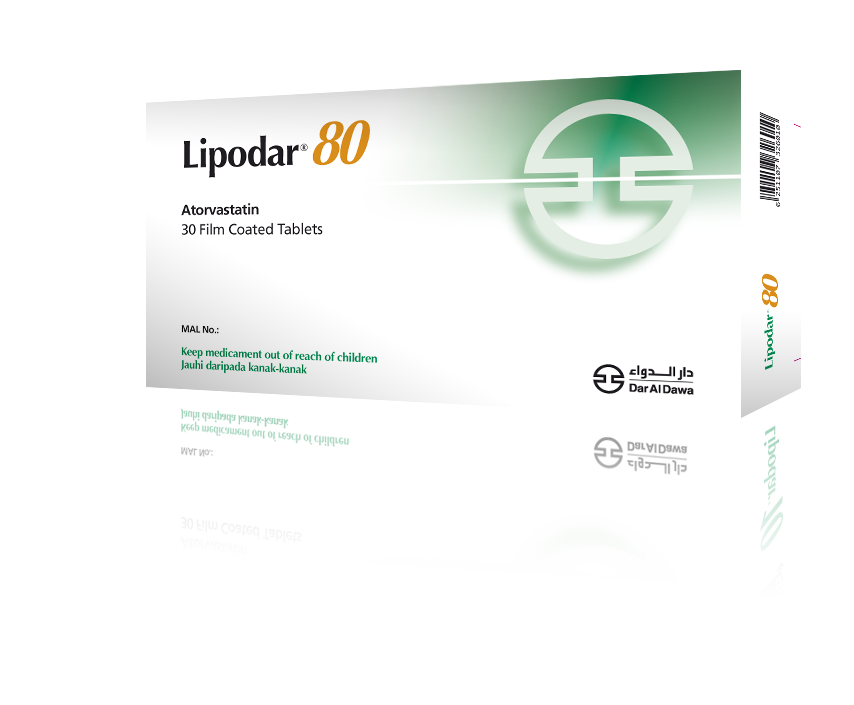 Lipodar 80mg Film Coated Tablet.