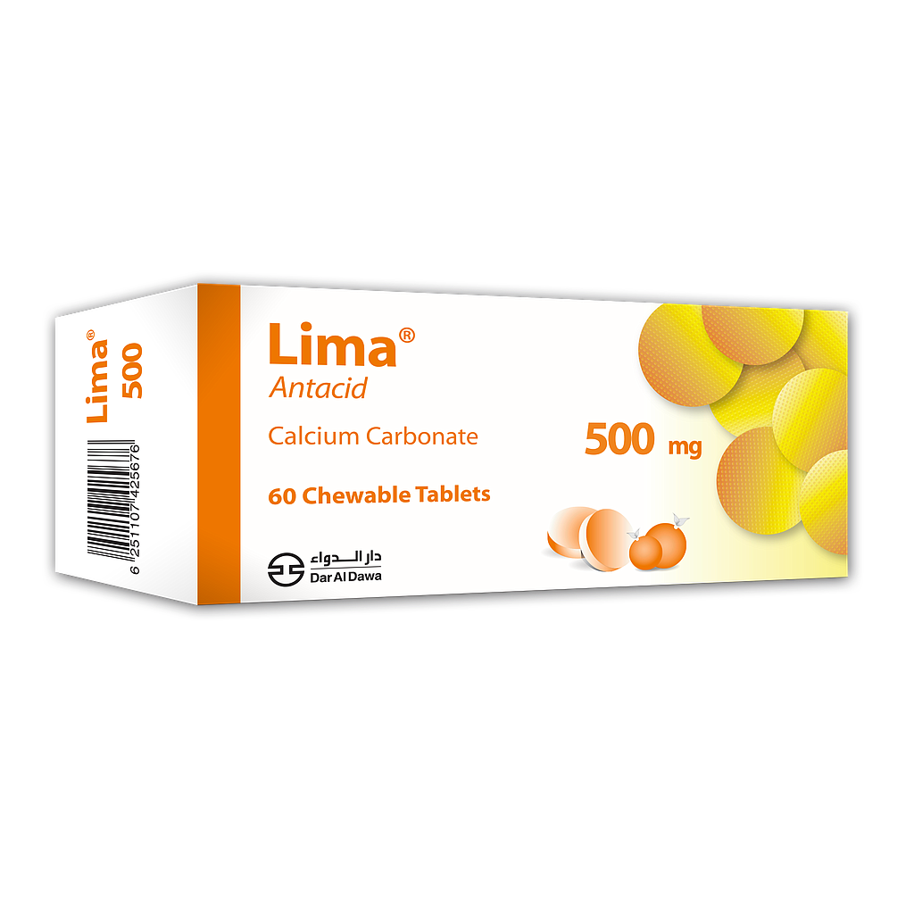 Lima 500mg Chewable Tabs 60'S  