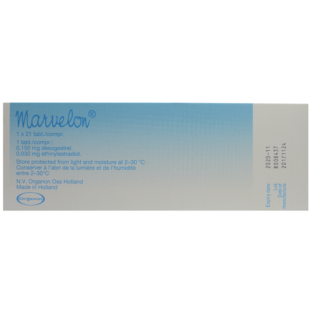 MARVELON   0.03 mg, 0.15 mg Oral Tablet