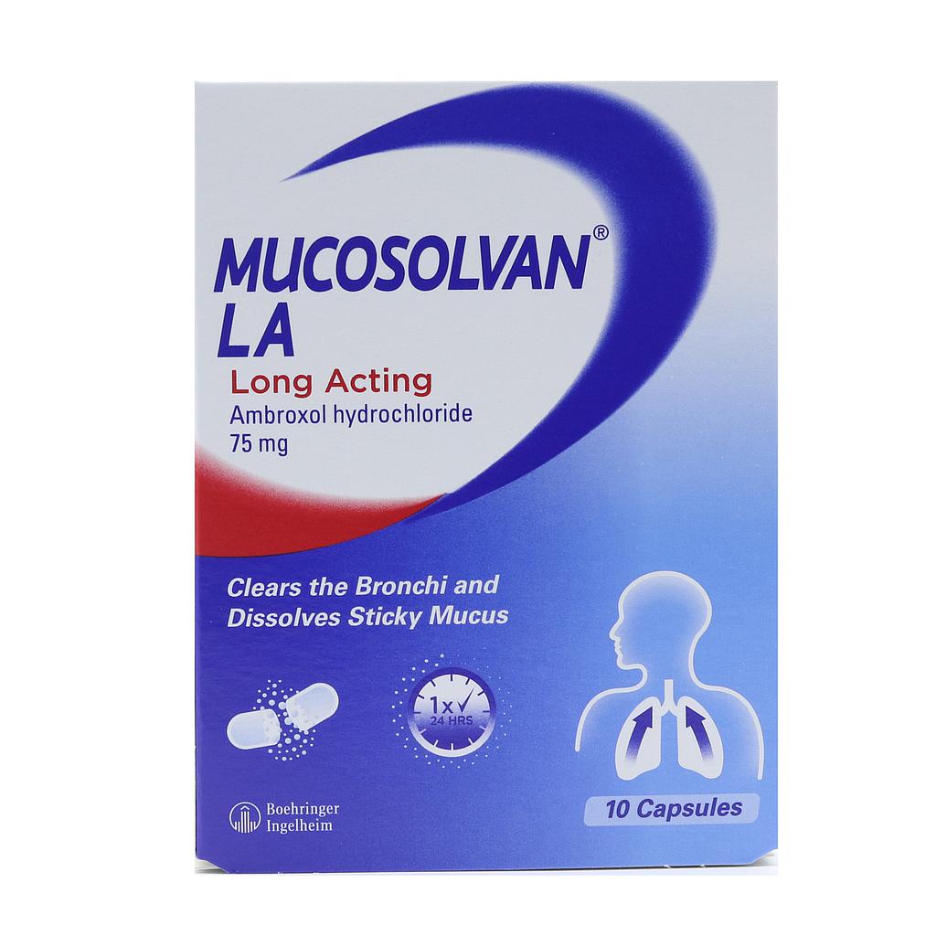 MUCOSOLVAN L A  75 mg Oral Capsule