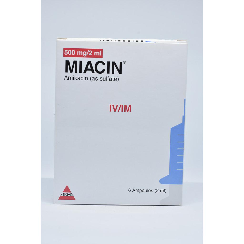 Miacin  500 mg/2ml Parenteral ampoule 