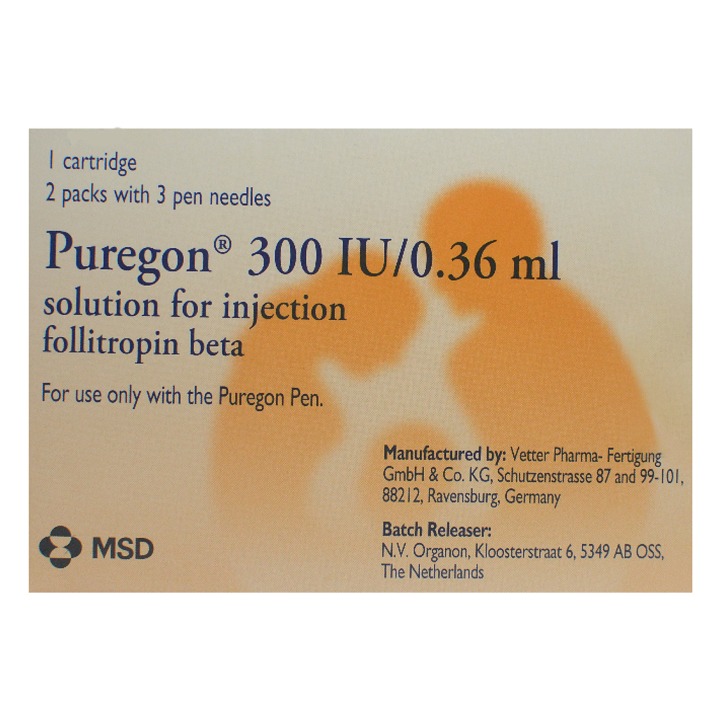 Puregon  300 IU/0.36ml parenteral cartridge