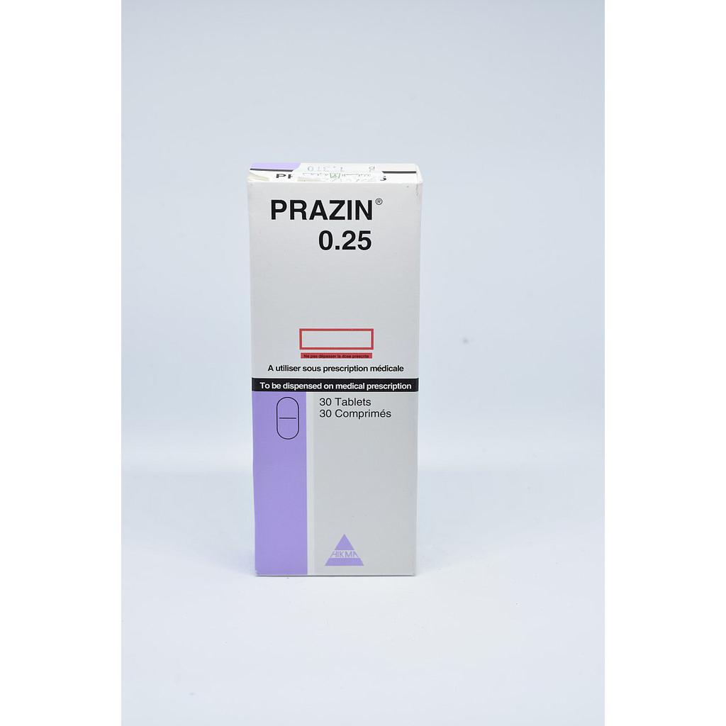 Prazin     0.25 mg Oral Tablet