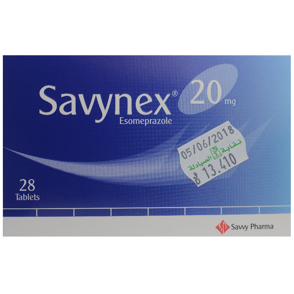 Savynex 20mg Gastro-Resistant Tab 28'S  