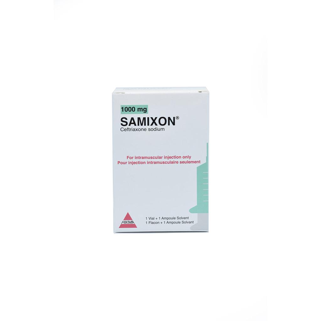 Samixon 1000mg, 1 % Parenteral vial and solvent