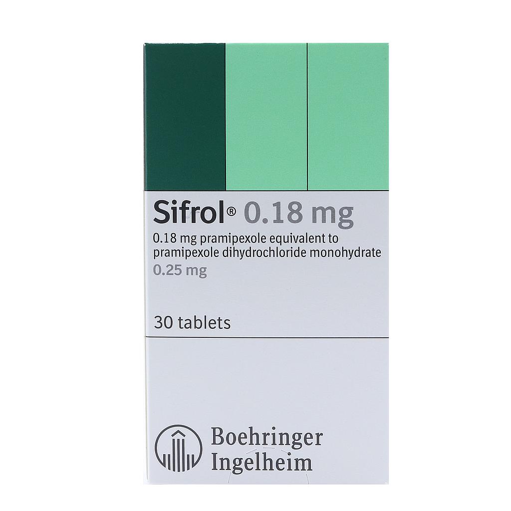 Sifrol   0.18 mg Oral Tablet