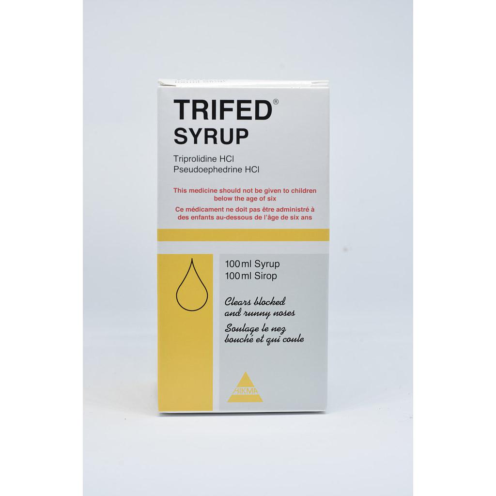 Trifed   1.25 mg/ml, 30 mg/ml Oral syrup 