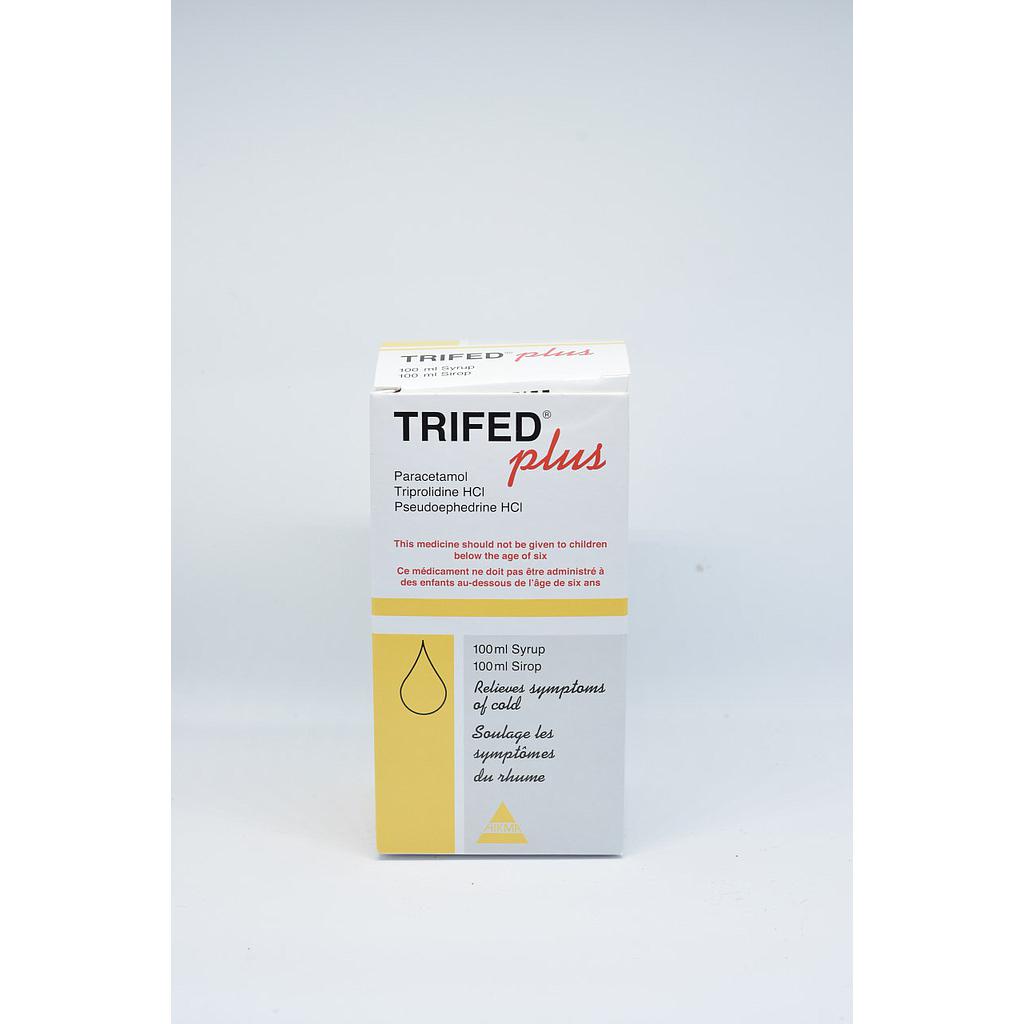 Trifed PLUS   125 mg/5ml, 1.25 mg/5ml, 25 mg/5ml Oral syrup 