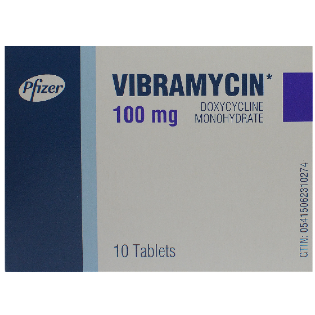 Vibramycin 100 mg 10 Oral Tablet
