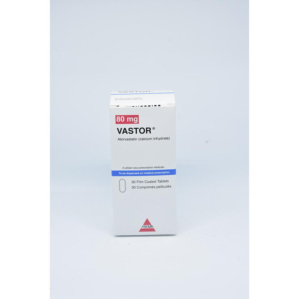 Vastor   80 mg oral film coated tablets